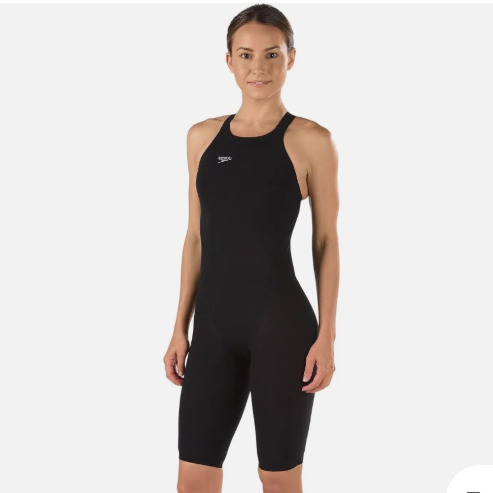 Speedo LZR Racer Elite 2 open back kneeskin tech suit size 24
